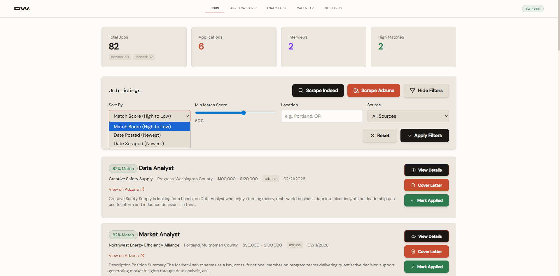Daniel Warner — Data Analytics